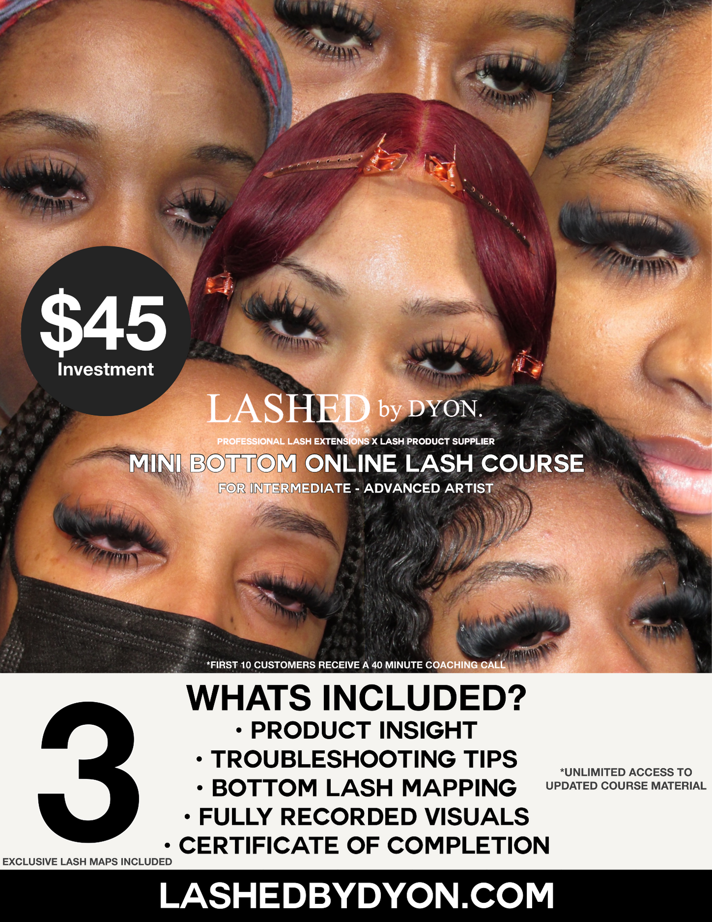 MIni online bottom lash course